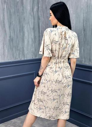 Платье-миди с воротом-стойкой "stefania" &lt;unk&gt; разграждай модели3 фото
