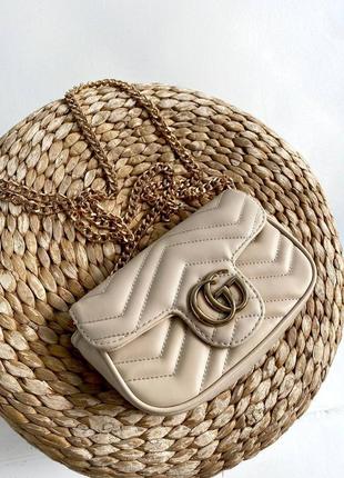 Sale ‼️ жіноча сумка міні беж турція, сумка біла золото туреччина клатч бежева сумка в тилв gucci гуччі гучі