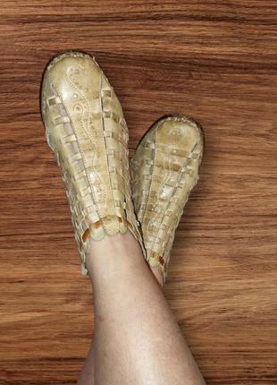 Испания кожаные летние, лёгкие туфли, босоножки, ботиночки на молнии сзади3 фото