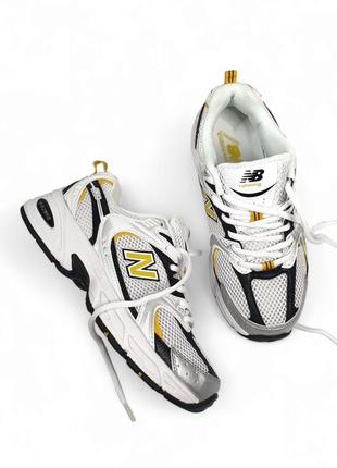 Женские кроссовки new balance 530
•white yellow black• premium