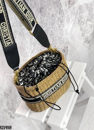 Сумка корзины в стиле christian dior3 фото