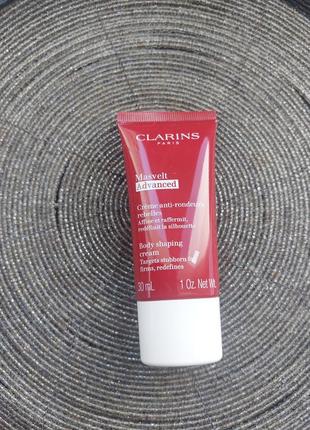 Clarins masvelt advanced body shaping cream
насичений крем для корекції фігури з кофеїном, мініатюра, 30 мл;