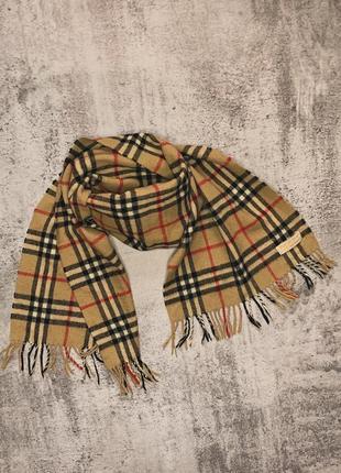 Шарф burberry cashmere 100% check nova