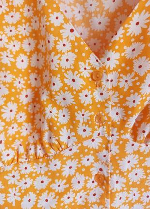 Шифоновая блуза в цветочный принт3 фото