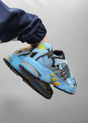 Adidas x bad bunny response blue black4 фото