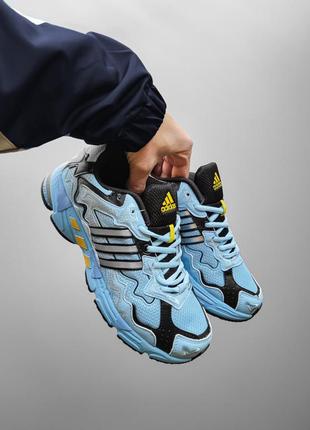 Adidas x bad bunny response blue black3 фото