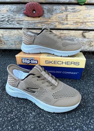 👟 летние кроссовки сетка scechers slip-ins