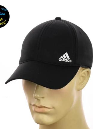 ● закрытая мужская кепка на резинке adidas / адидас one-size - черный ●