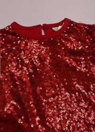 Праздничное платье ovs kids с паетками для девочки на рост 116 см