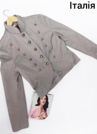 Женский серый хаки пиджак на пуговицах от бренда baleno attitude