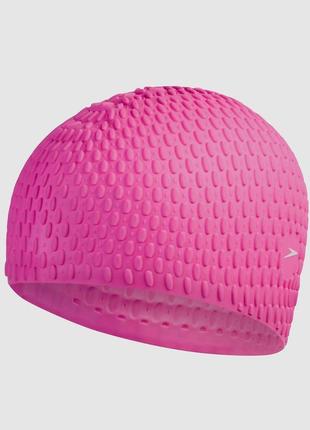 Шапочка для плавания speedo bubble cap pink  8-70929d669-1 (5153744486380)