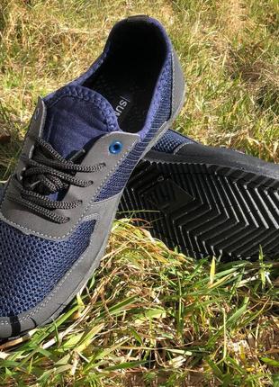 Мужские кроссовки из сетки. модель 24112. цвет: синий
