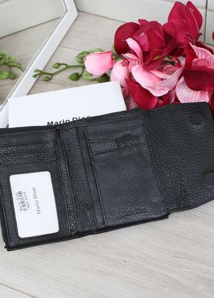 Женский стильный и качественный кошелек из натуральной кожи черный4 фото