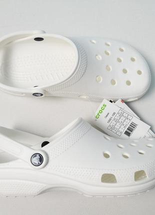 Жіночі білі крокси crocs classic clog оригінал