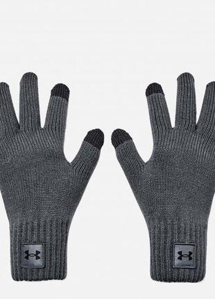 Мужские перчатки ua halftime gloves серый l/xl (1373157-012 l/xl)