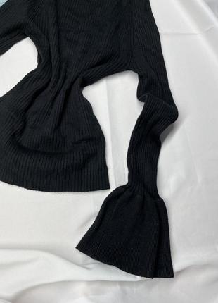 Кофта в рубчик з відкритою спинкою, лонгслів, пуловер, светр, світшот6 фото
