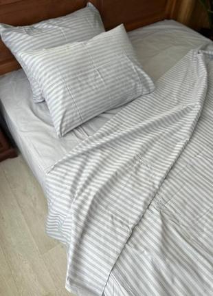 Комплект постельного белья в полоску modalita2 фото