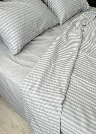 Комплект постельного белья в полоску modalita4 фото