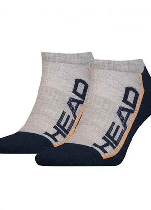 Шкарпетки head performance sneaker 2ppk unisex сірий, синій 35-38 (791018001-870 35-38)