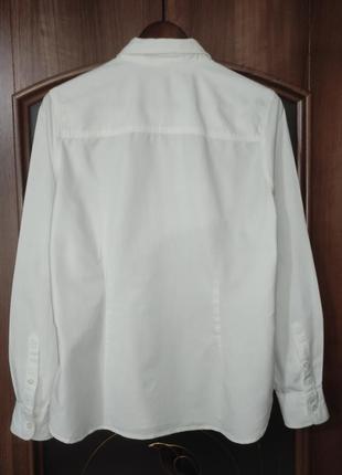 Біла котонова сорочка бойфренд cubus (100% органічна бавовна)2 фото