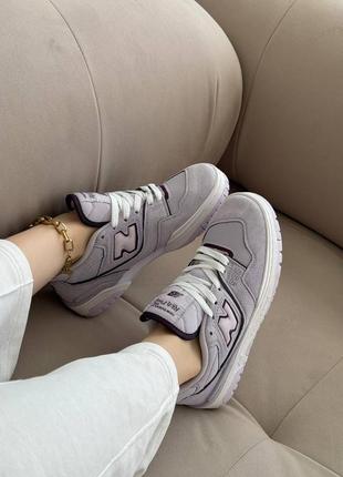 Жіночі кросівки new balance 550 purple white