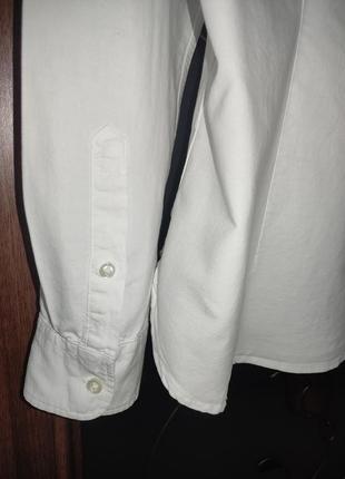 Біла котонова сорочка бойфренд cubus (100% органічна бавовна)4 фото