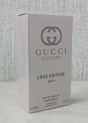 Gucci guilty love edition mmxxi pour homme 50 мл для чоловіків (оригінал)