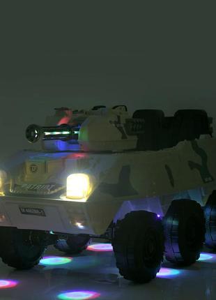 Дитячий електромобіль танк bambi racer m 4862br-5 до 30 кг10 фото