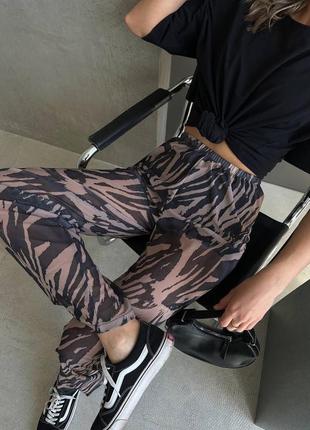 Трендові штани брюки леопард та зебра4 фото