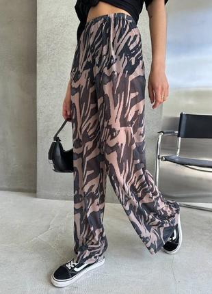 Трендові штани брюки леопард та зебра8 фото