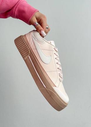 Кросівки nike wmns court legacy lift 'light soft pink'