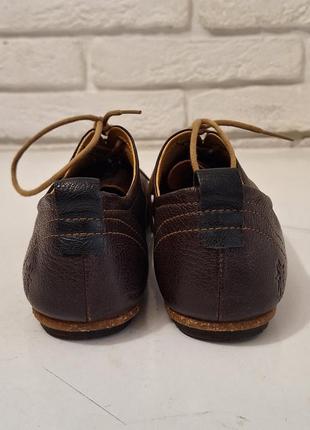 Мега зручні шкіряні туфлі fly london, коричневі, на шнурках, 38 розмір, преміум бренд8 фото