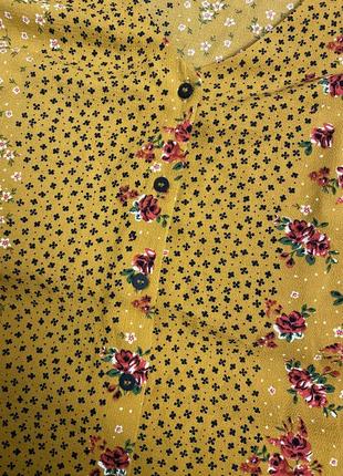 Жіноча блуза у квітковий принт miss selfridge (місс селфрідж лрр ідеал оригінал різнокольорова)4 фото