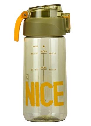 Пляшка для спорту "nice", 550 мл * рандомний вибір дизайну
