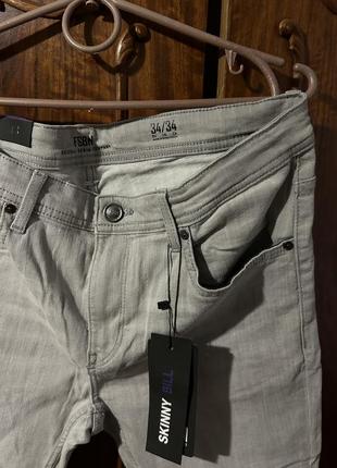 Стильні джинси скіні чоловічі штани5 фото