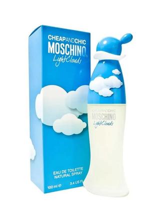 Жіноча туалетна вода cheap & chic light clouds moschino (ніжний, легкий, приємний аромат)