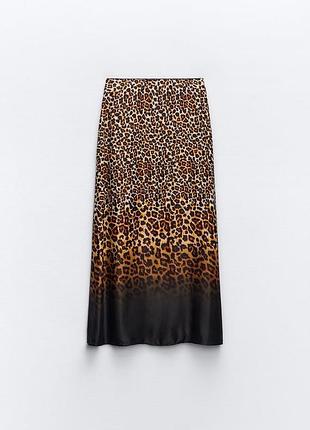 Леопардова спідниця zara