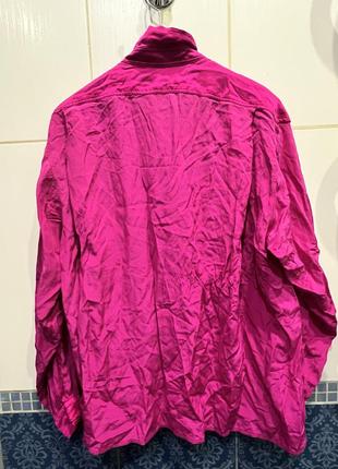 Малинова блуза  сорочка натуральний шовк escada оригінал2 фото