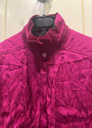 Малинова блуза  сорочка натуральний шовк escada оригінал4 фото