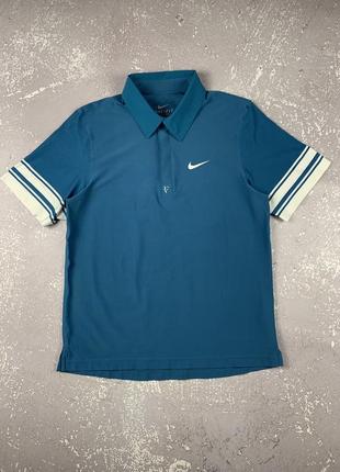 Nike rf roger federer tennis polo поло футболка теніс колекційна