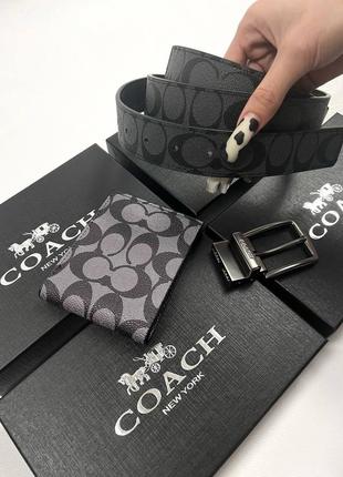 Набір гаманець та ремінь coach