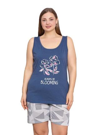 Пижама шорты и майка  p414 xl