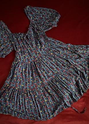 Ярусна сукня +топік з рюшкою::ручна робота::4 фото