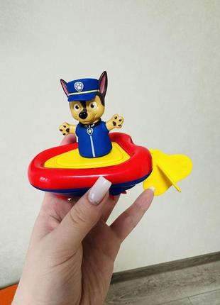 Іграшка для ванної перо paw patrol гонщик заводний човник