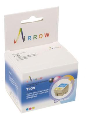 Картридж arrow для epson stylus c41/c43/c45 аналог c13t03904a color (t039)