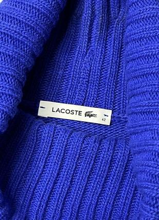 High-neck wool sweater in various shades of blue. women’s lacoste4 фото