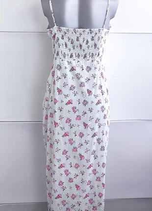 Сукня міді zara з квітковим принтом.4 фото