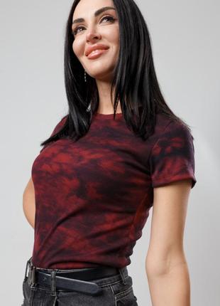 Жіноча футболка з ефектом тай-дай2 фото