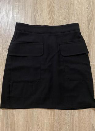 Женская мини юбка с карманами / женская мини юбка / женская классическая мини юбкс