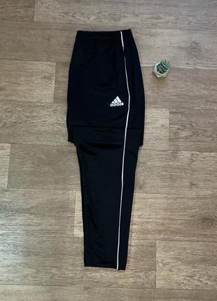 Стильные спортивные штаны sri adidas climlite original в идеальном состоянии без нюансов насыщенного черного цвета адидас адидас оригинал
